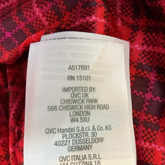 2X Faux Suede Quilted Barn Jacket with Lining-Spiced Wine Isaac Mizrahi Live! - Picture 9 of 13